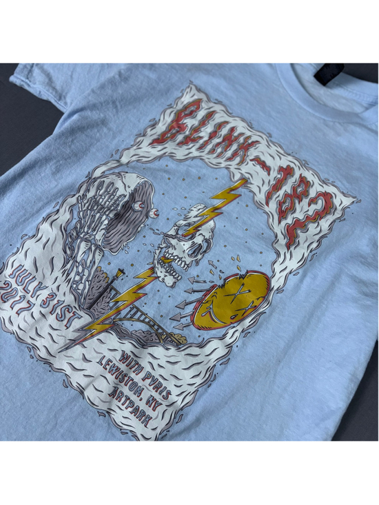 Gildan Other - Blink-182 PVRIS 2017 Artpark Lewiston NY Concert Tee Blue Small